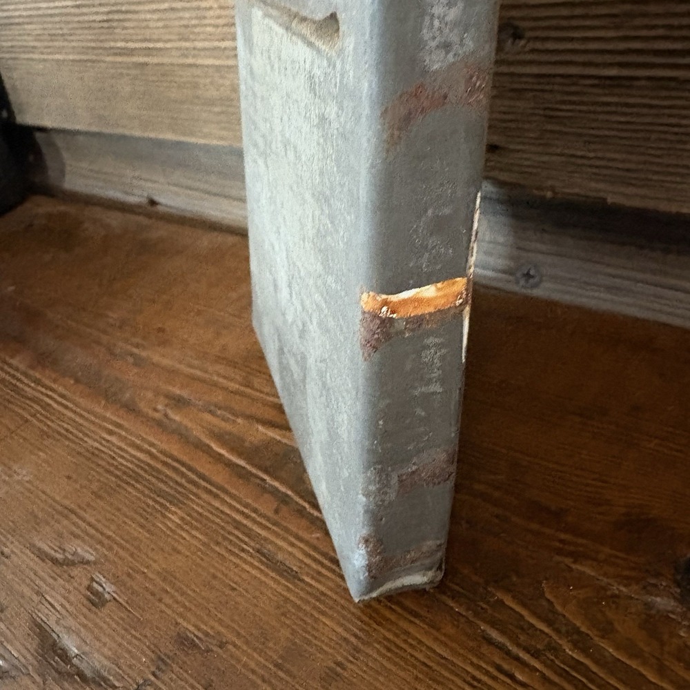 Lusher Bros Steel Shredder Antique Late 1800s Patent Elkhart Indiana 11x4 Patina - Picture 7 of 8